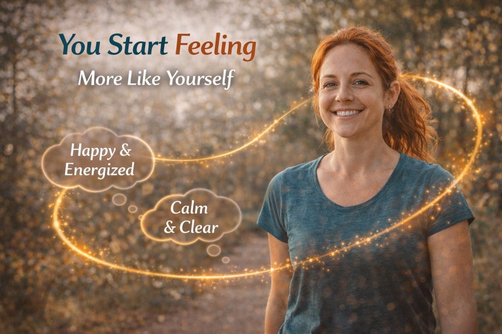 You start feeling more like yourself