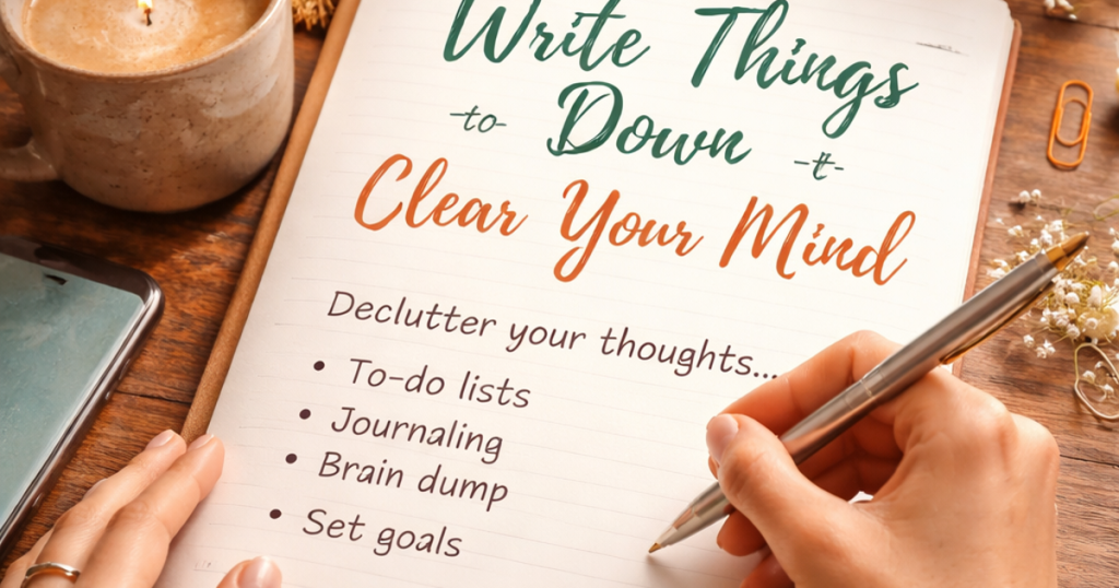 write the thoughts page