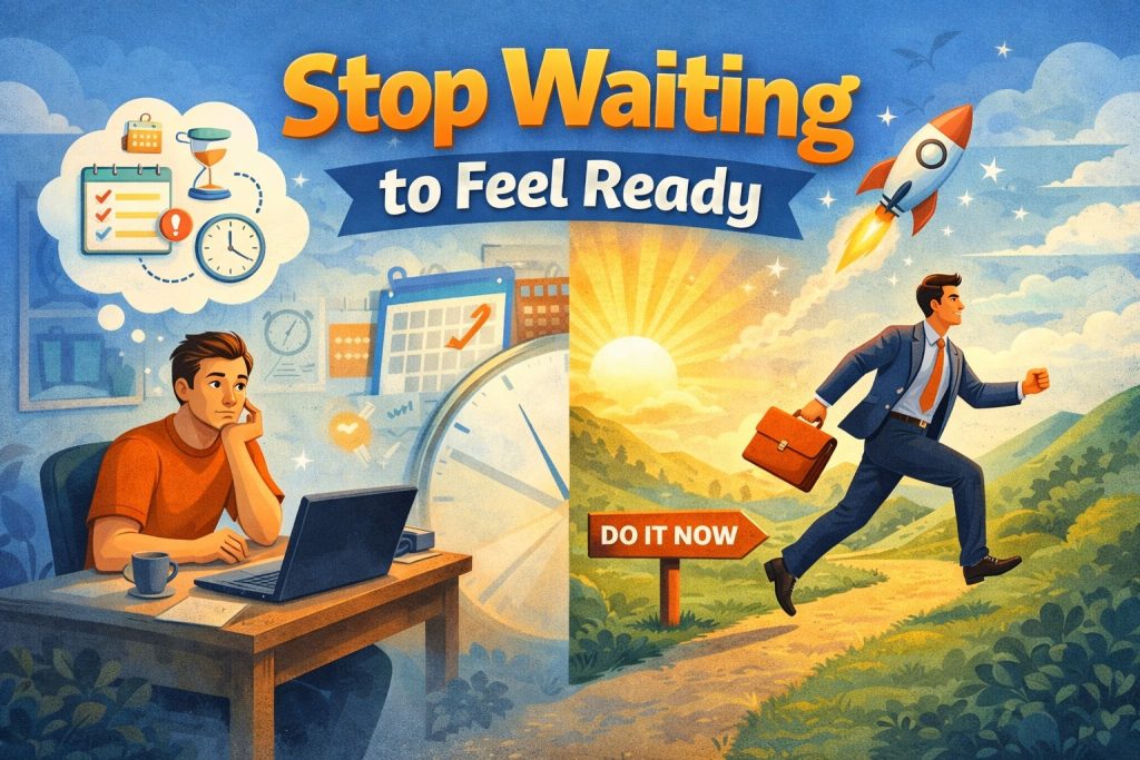 Stop waiting to feel ready