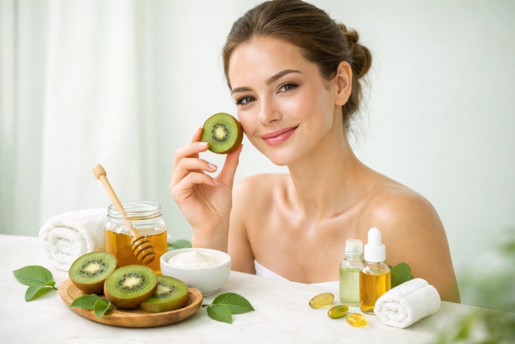 kiwi fruits skin care 